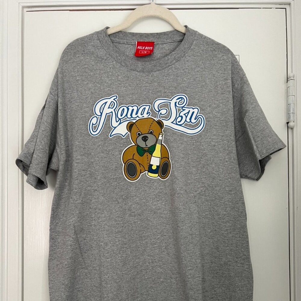 FULL SEND Nelk Boys Rona SZN Corona Beer Bear Graphic T-Shirt